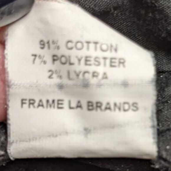 Women's Frame Denim Le Skinny de Jeanne in Film Noir (Black) Size 30 X 29 - Picture 16 of 16